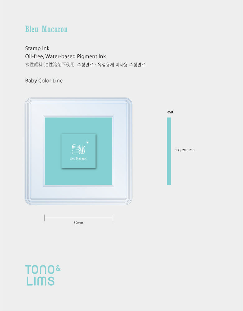 Tono&Lims(トノアンドリムズ) Stamp Pad - Baby Bleu Macaron