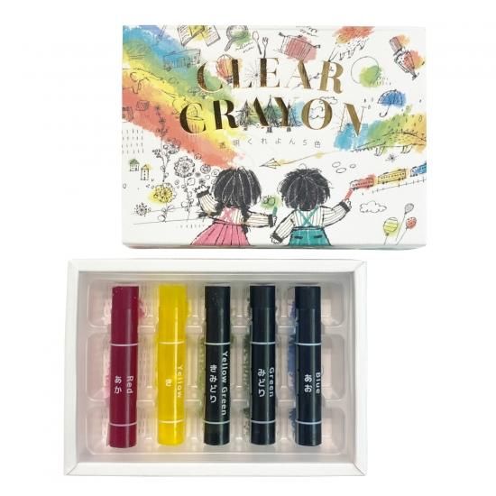 コクヨ 透明クレヨン 5色セット