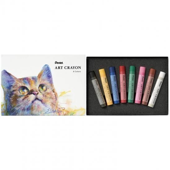 ぺんてる アートクレヨン 8色セット