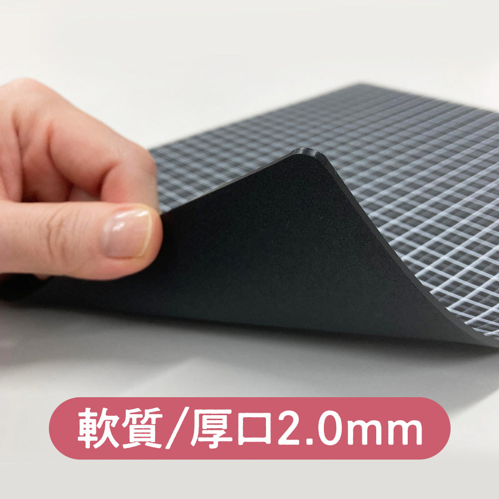 共栄プラスチック Kiwamiライティングマット下敷 ブラック 方眼