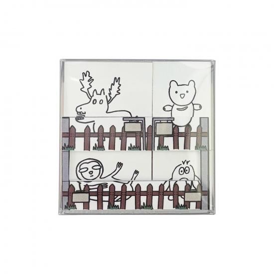 Giftionery Delta(ギフショナリーデルタ) オリジナル スタンプ YMD動物園セットA