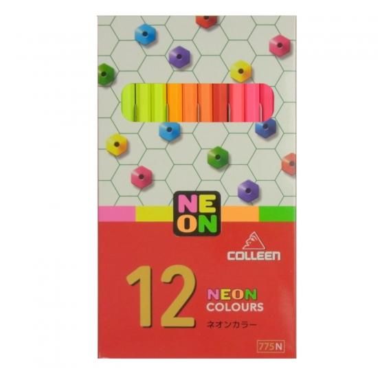 コーリン鉛筆 775六角蛍光色鉛筆 11色