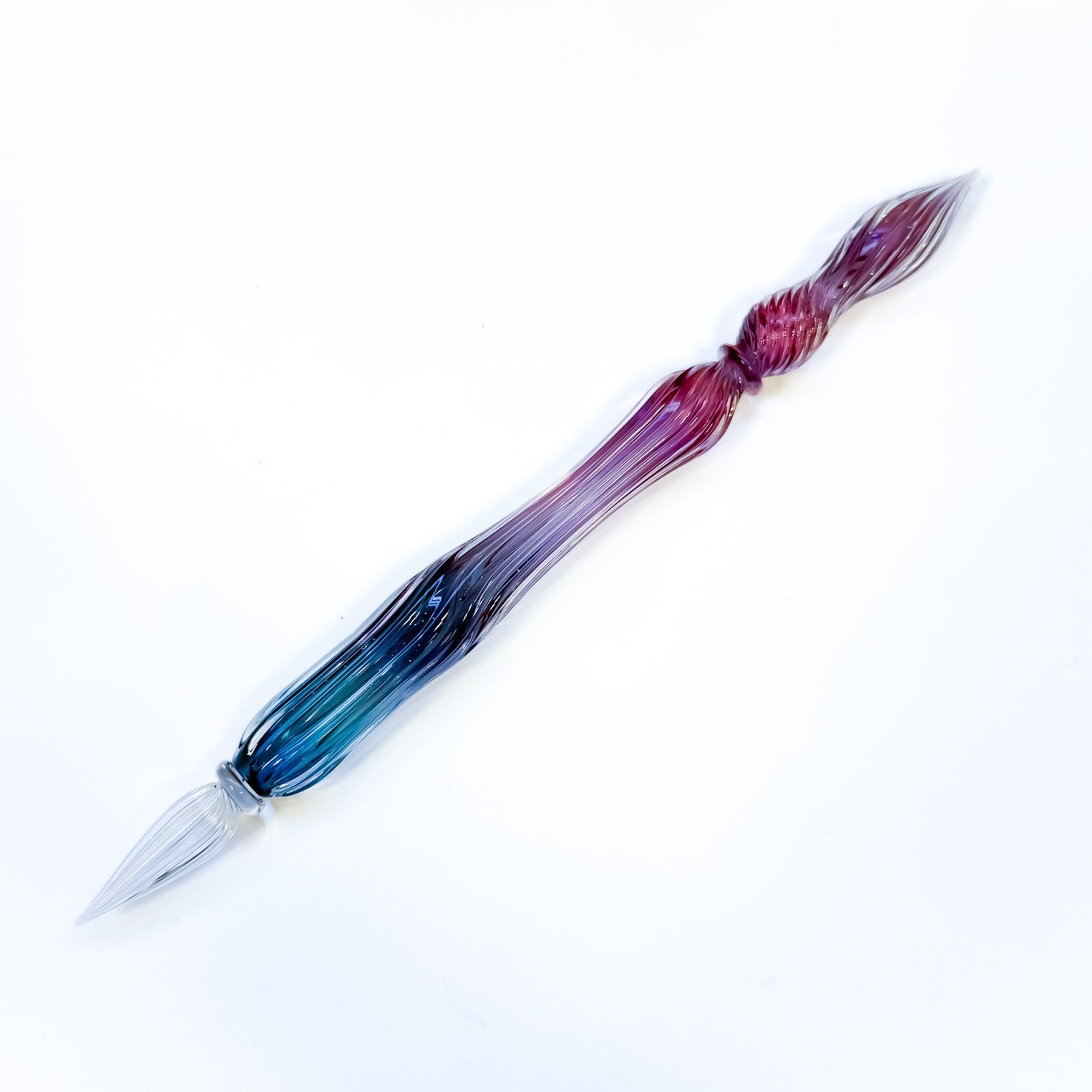 Zephyr Studio(ゼファースタジオ)  Glass Pen -Pleats- Purple Hydrangea-